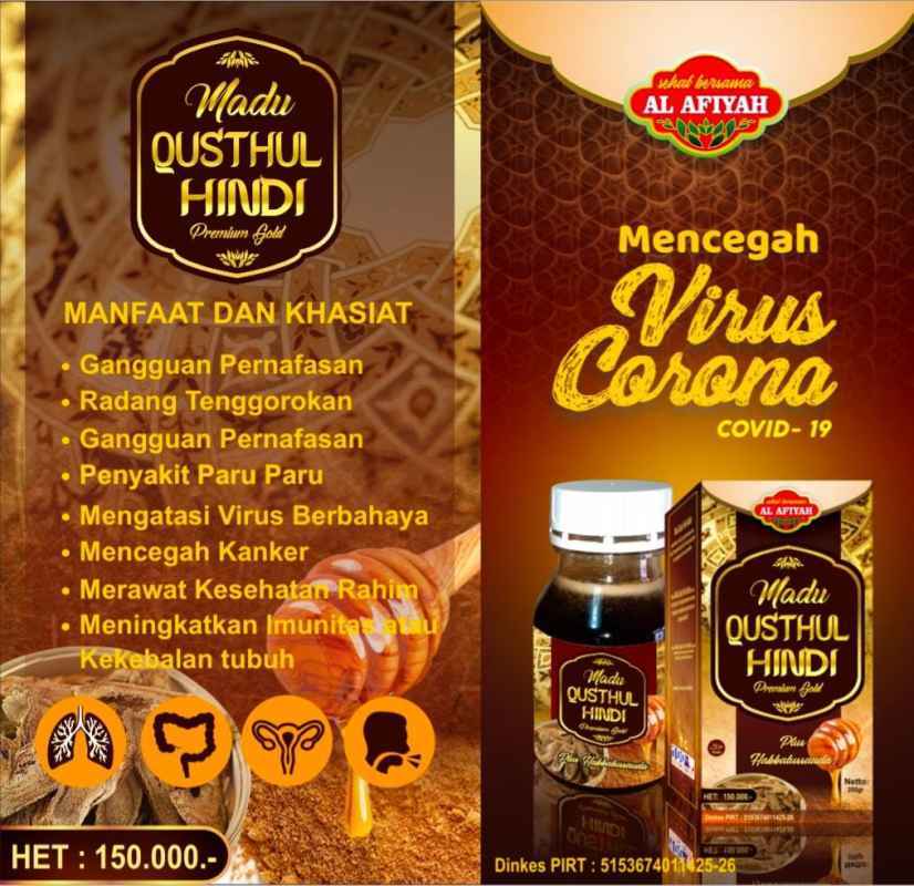 Jual Madu Qusthul Hindi Alternatif Herbal Mencegah Covid I9 Dan Meningkatkan Imunitas Tubuh Terbaru Juli 2021 