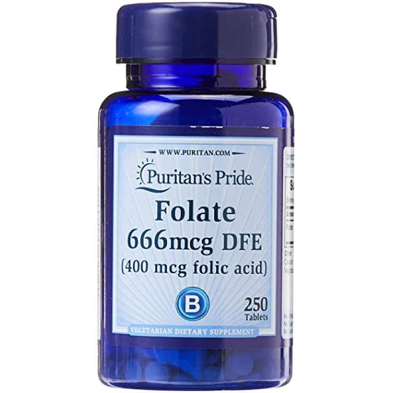puritan s pride folate 1333mcg dfe folic acid 800mcg 250 tablet