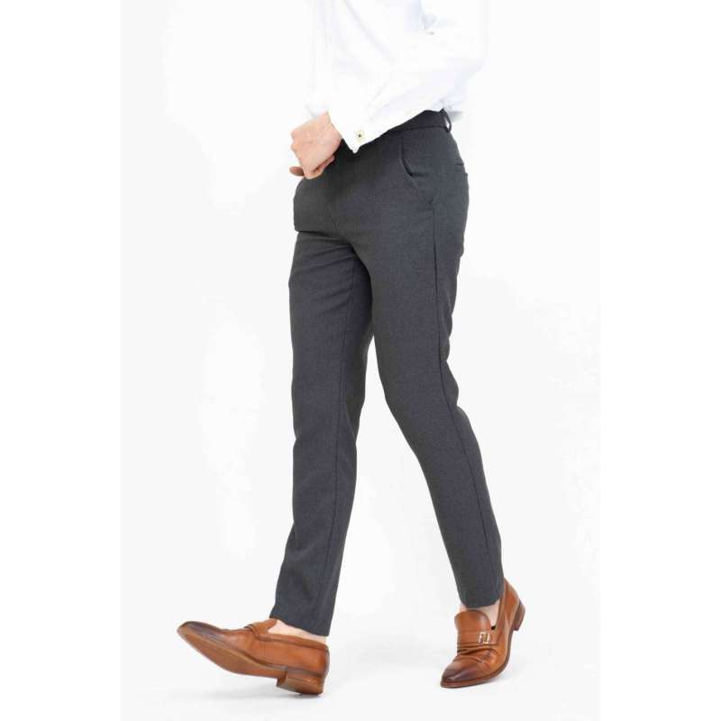 Jual Celana Panjang Pria Slim Fit Kerja Formal Button Celana Bahan Stretch Online April 2021 Blibli