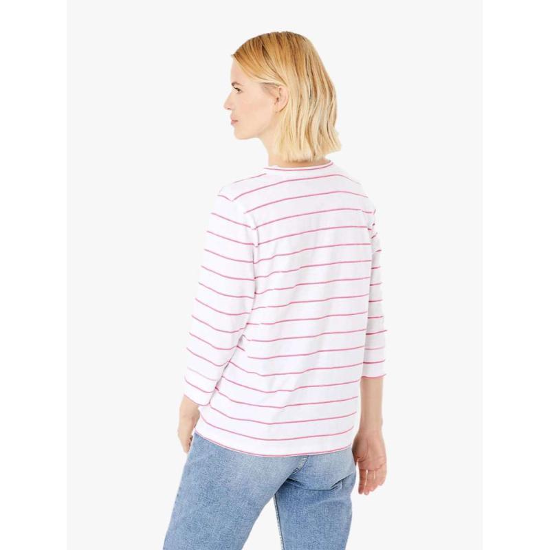 Pure Cotton Striped Long Sleeve Top di 