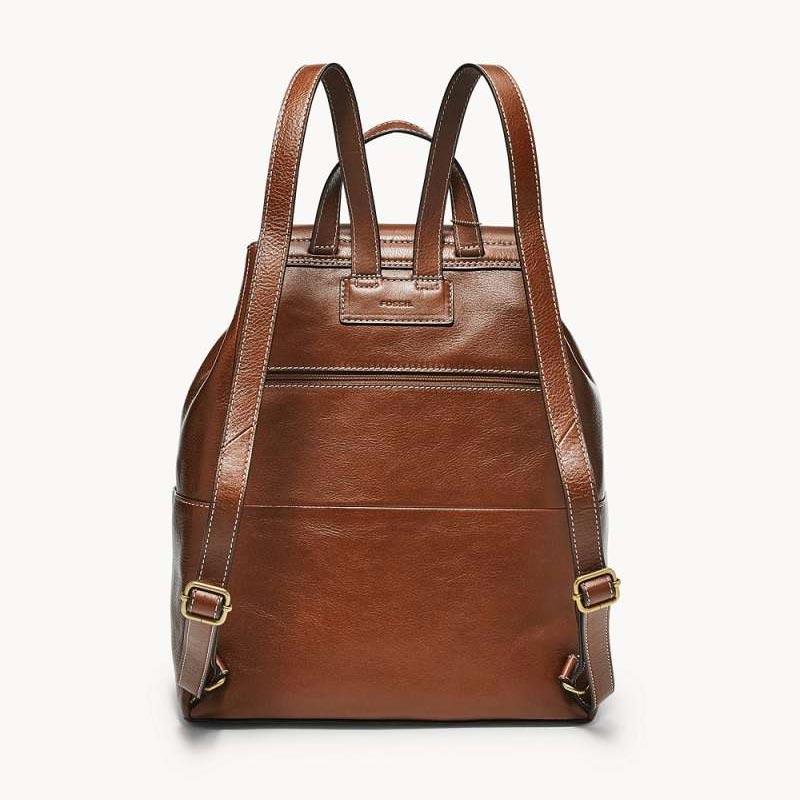 Promo Fossil Luna Backpack Brown 