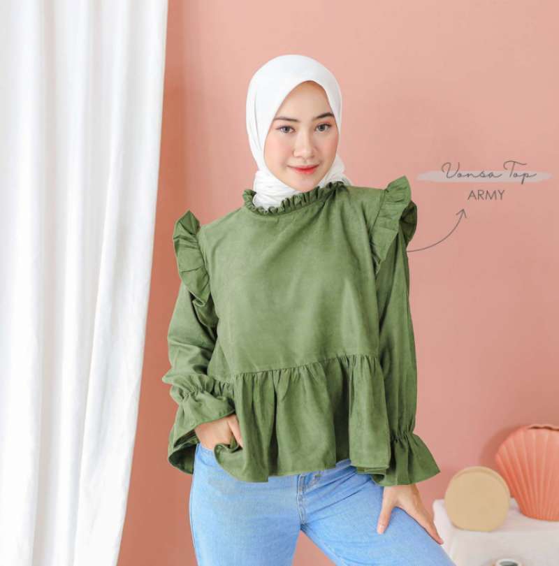 Jual Vonsa Top Atasan Polos Wanita Murah Mei 2021 Blibli