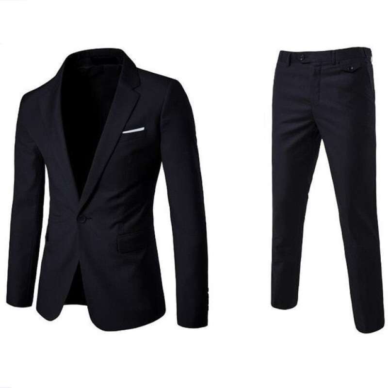 SETELAN FIT CASUAL BLAZER PRIA 2IN1 