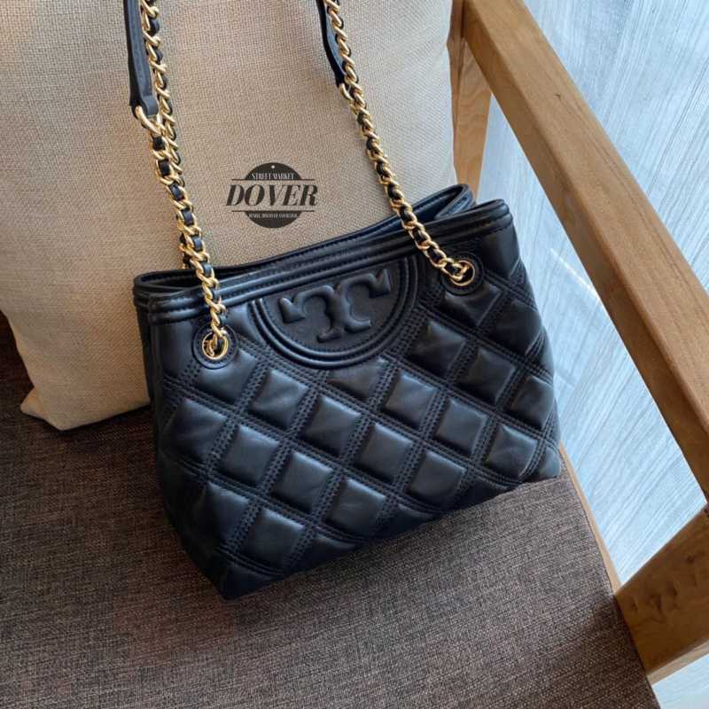 Jual Tory Burch Fleming Soft Small Tote Blackk ORIGINAL 100 di