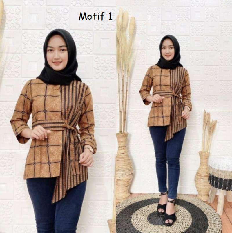 Jual Baju Batik Wanita Modern Monalisa Genes Asli Pekalongan Murah Mei 2021 Blibli