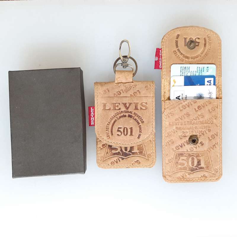 Gantungan kunci kulit sapi original cow leather