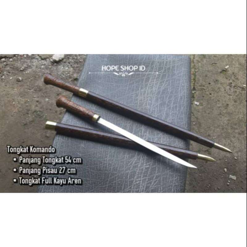 Jual Tongkat Komando Tongkat Isi Pisau Kayu Ruyung Di Seller Hope - Main Image