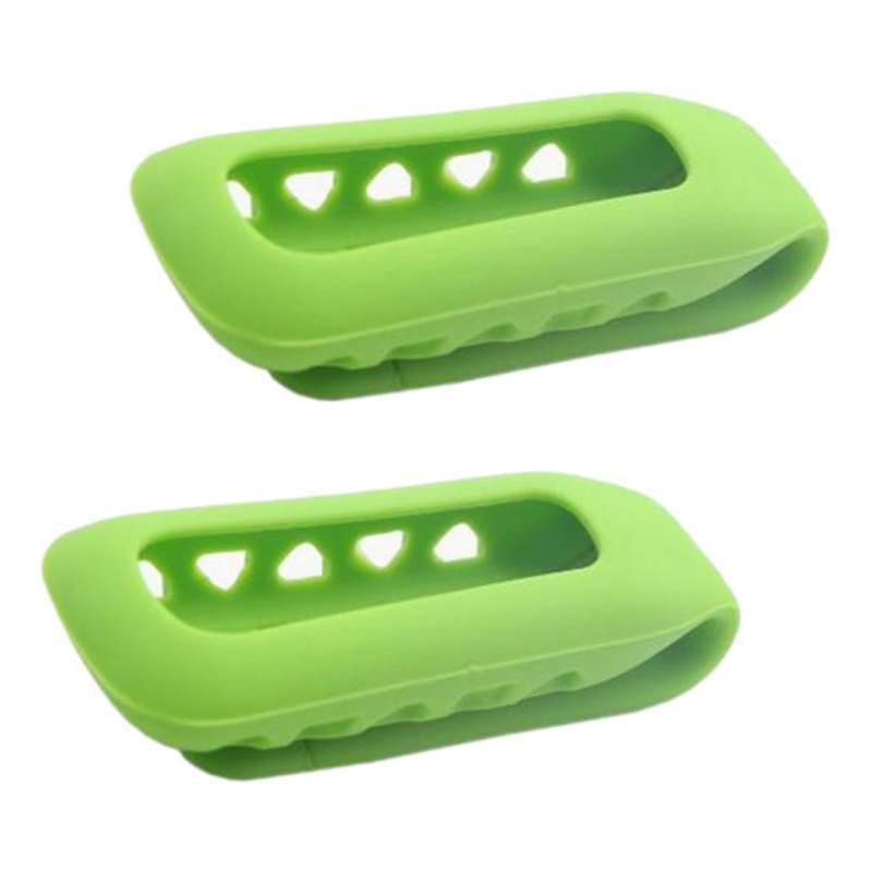 Silicone Rubber Belt Clip Case Cover Holder Steel Clasp For Fitbit One Tracker 
