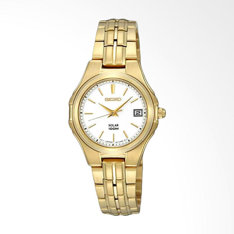Seiko Solar SUT046P1 Jam Tangan Wanita - Gold