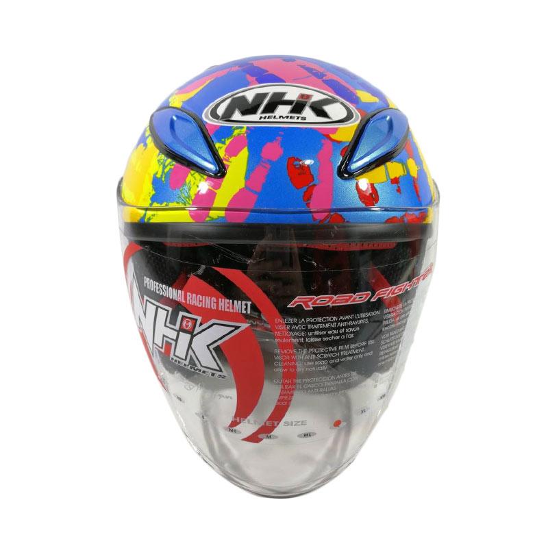 Jual NHK R6 Finger Helm Half Face - Blue Monster Rossi - L di Seller  c4mille - Pejagalan, Kota Jakarta Utara | Blibli