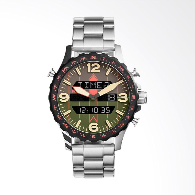 Fossil Nate Boxset Black Round Dial Jam Tangan Pria