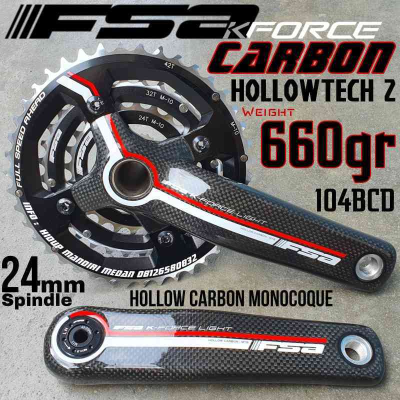 Crank Carbon FSA K-Force Light Triple 