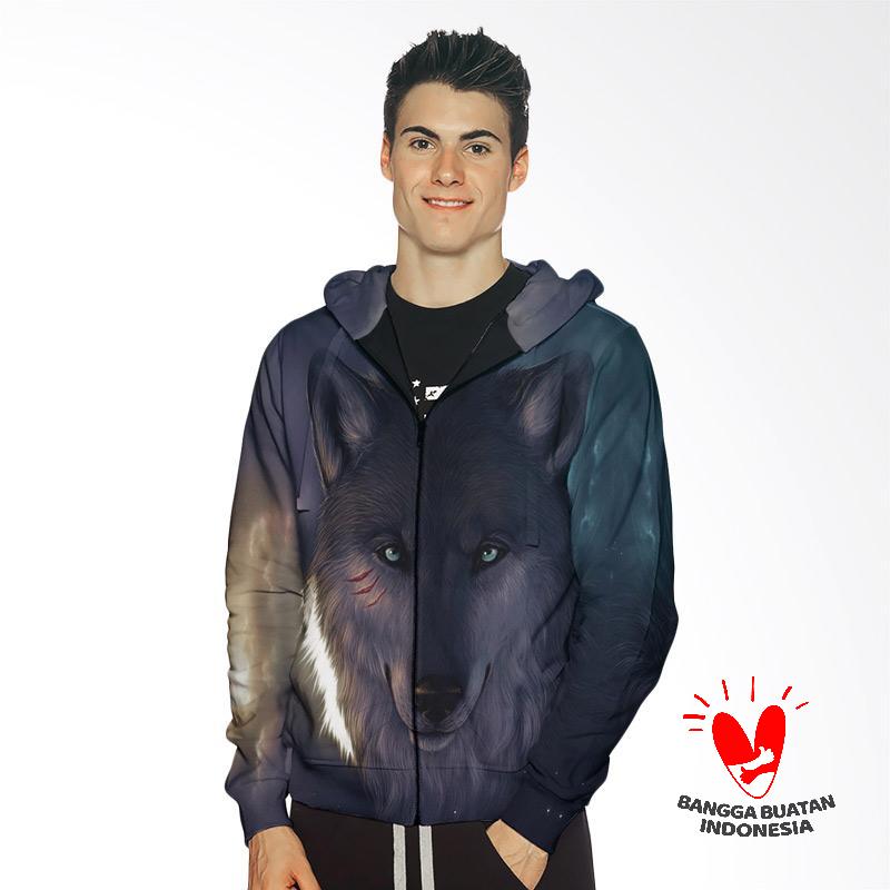 jaket hoodie 3d wolf