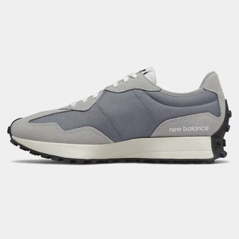 gray and purple sneakers