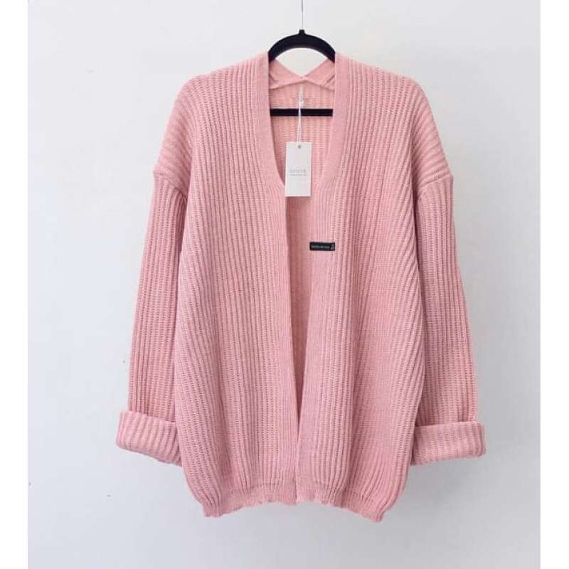 cardigan rajut wanita- bershka cardi 