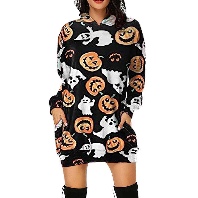Promo Hoodie Dress Jumper Casual 