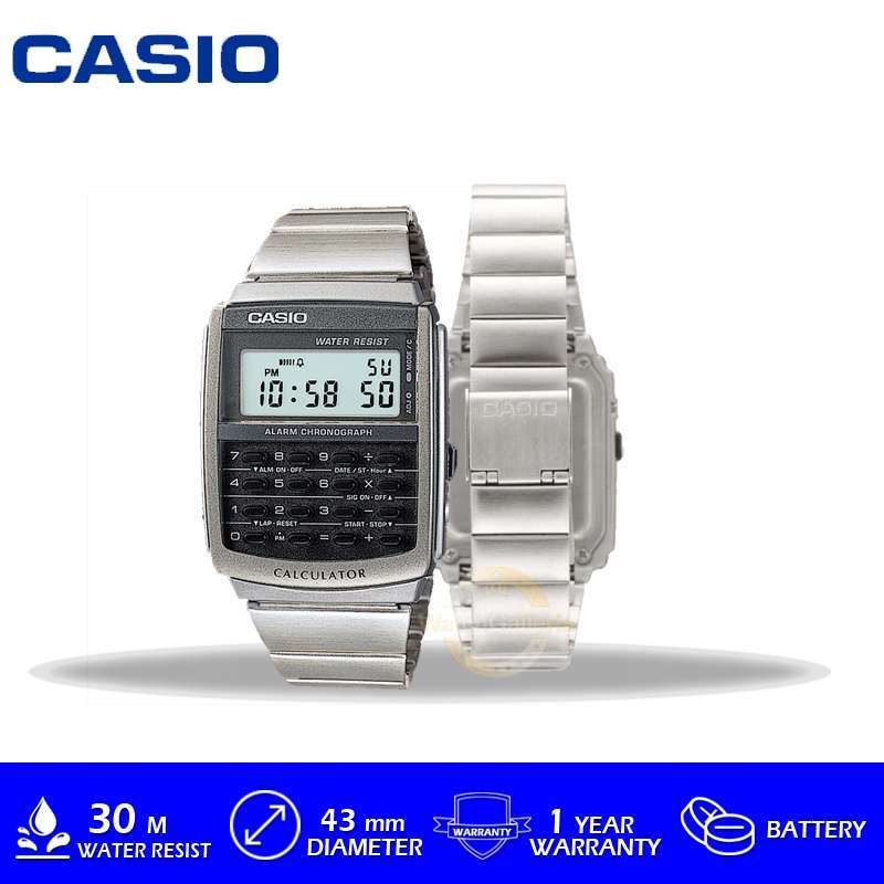 Jam casio clearance silver
