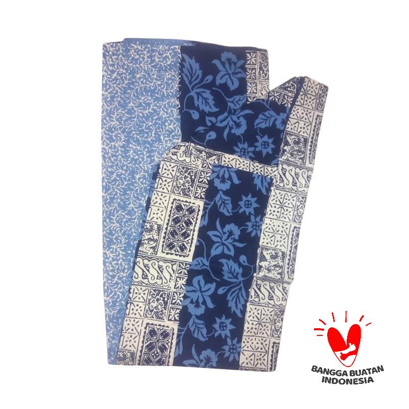 Jual Batik Cirebon Cirebon Drorong Biru Kain Batik Cap Murah Mei 2021 Blibli