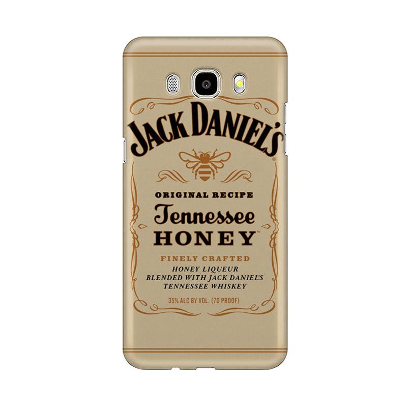 Indocustomcase Jack Daniels Logo Beige Casing for Samsung Galaxy J5 2016