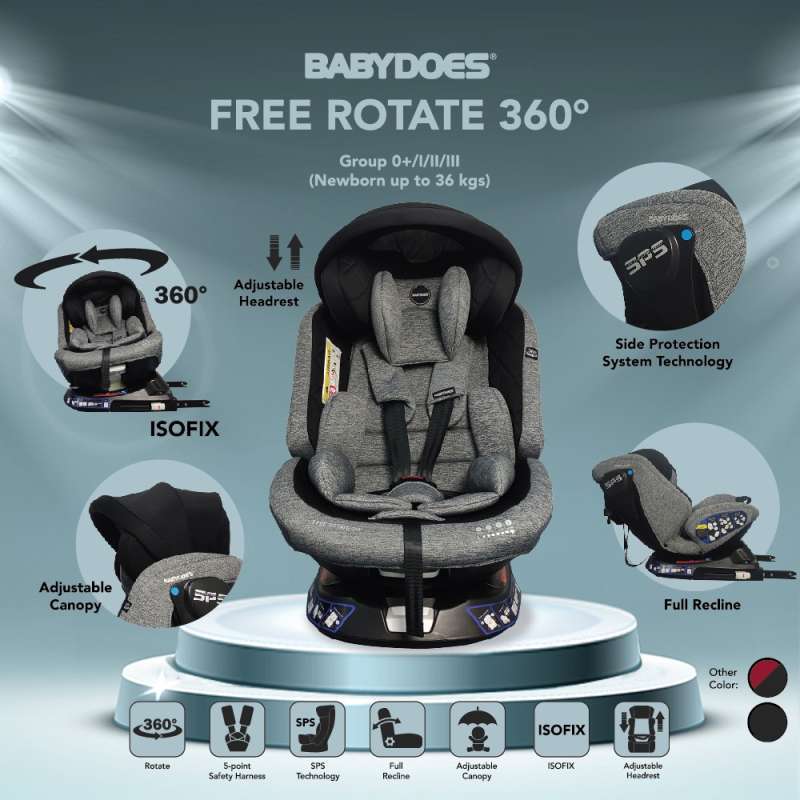Car Seat Dudukan Mobil Babydoes Free Rotate 360 Isofix Latch System