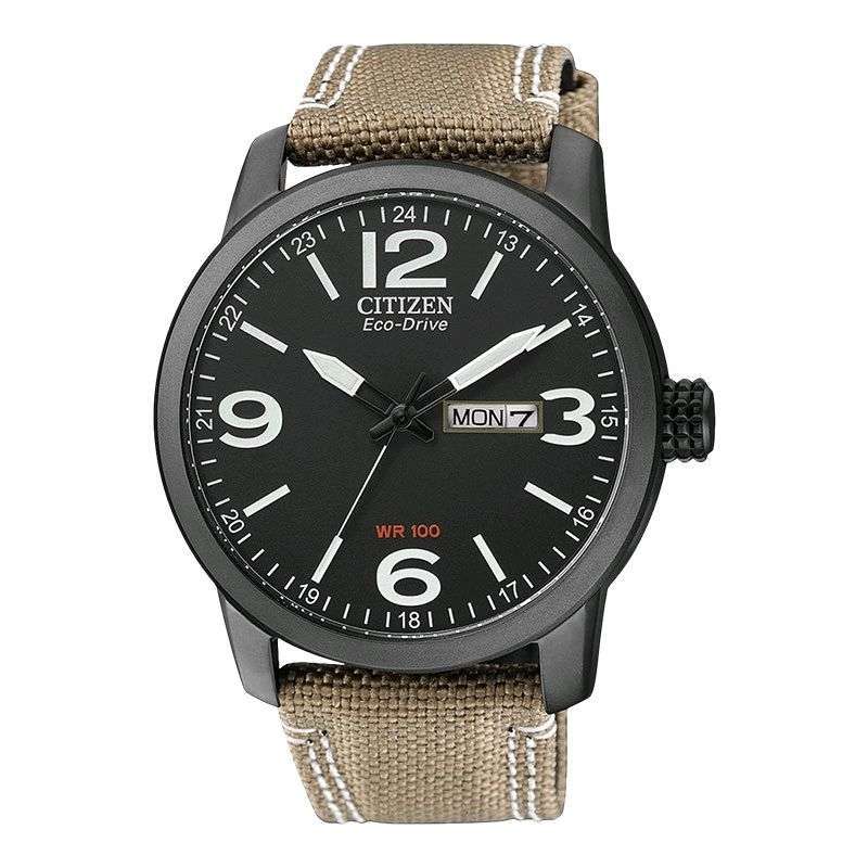 Promo Fashion Pria Jam Tangan Analog Pria Citizen Eco-Drive BM8476-23E  Black Dial Taupe Nylon Strap [BALABO] - Citizen Eco-Drive BM8476-23E di  Seller BALABO - Kota Jakarta Timur, DKI Jakarta | Blibli