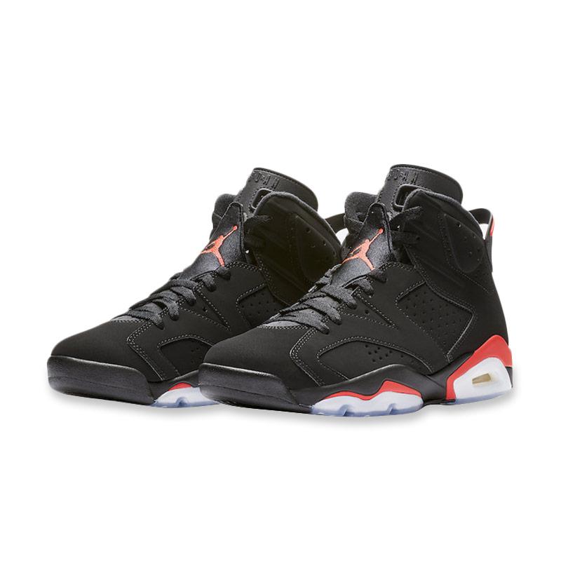Jual NIKE Men Air Jordan 6 Retro Black Infrared 2019 Sepatu