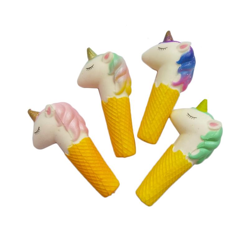 Jual Squishy Unicorn Ice Cream Cone Pen Mainan Anak Random