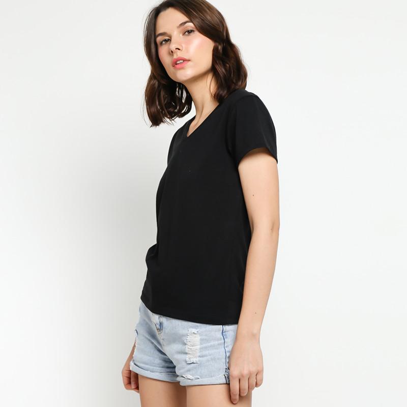 Promo VM V Neck T-Shirt Wanita - L 