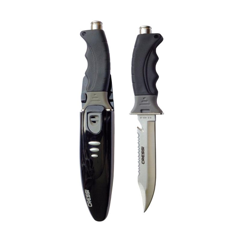 knife cressi borg rc559100 peralatan selam diving knife pisau selam pisau air pisah selam scuba diving underwater knife alatselam com