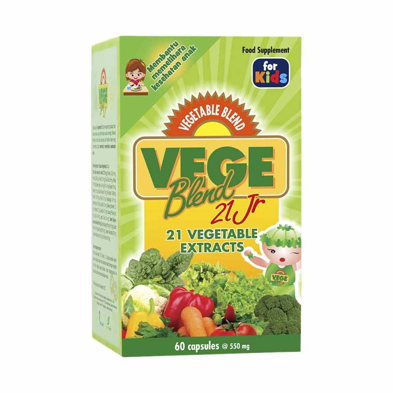Jual Vege Blend 21 Jr Vitamin Anak 60 Capsules Online September 2020 Blibli Com