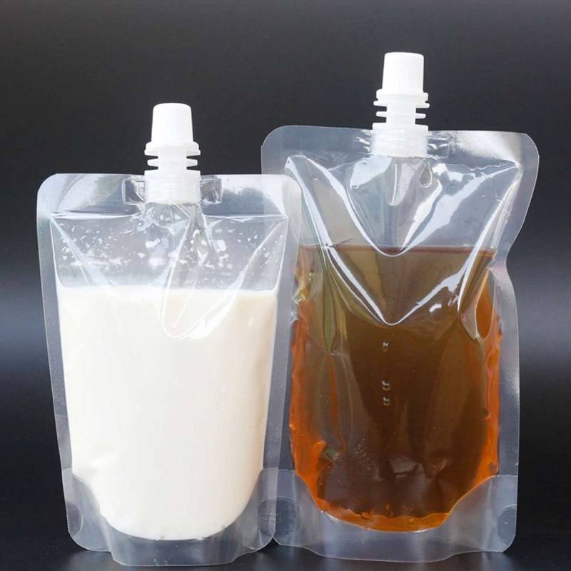 Jual Eds Stand Up Plastic Drink Packaging Bag Spout Pouch For Beverage Liquid Juice Milk Coffee 500 Ml 100 Pcs Online September 2020 Blibli Com