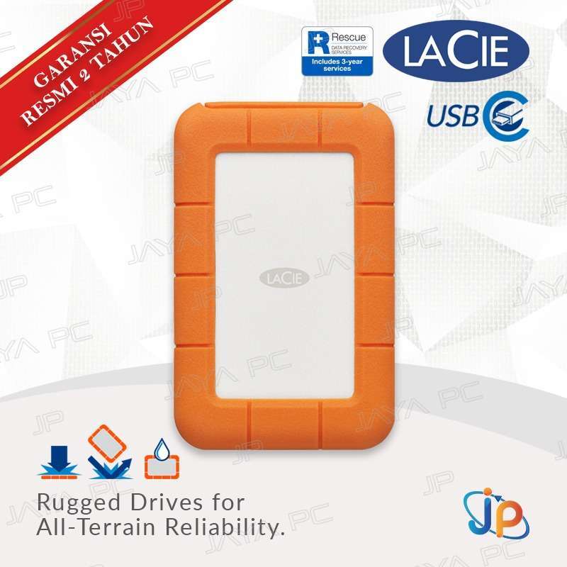 Jual Lacie Rugged USB-C 5tb Hardisk Harddisk External USB-C