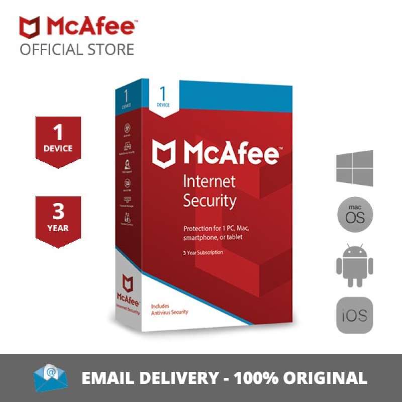 Promo McAfee Internet Security Software Antivirus [1 Device ...