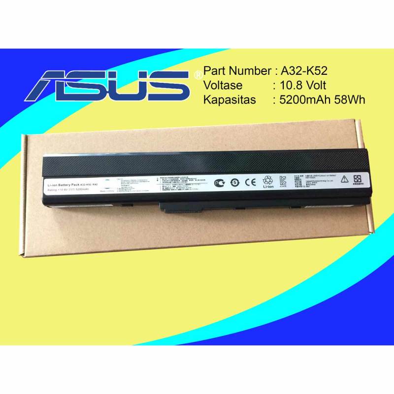 Jual Baterai Laptop Asus K52 K52j K52f K52n K52jt K52d K42 K42f K42j K42jc K42jr A32 K52 Online Desember 2020 Blibli