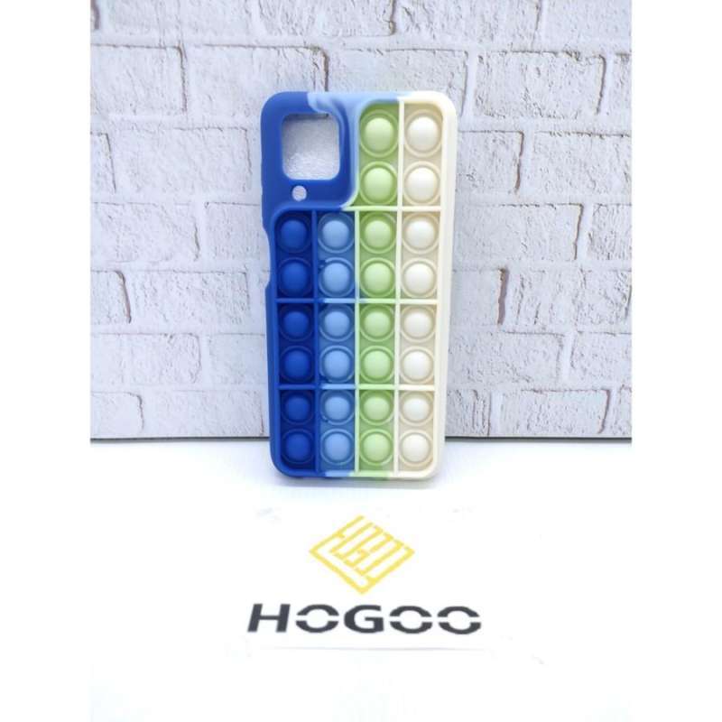 SILICONE CASE POP IT SAMSUNG A02S CASE PENGHILANG STRESS RAINBOW