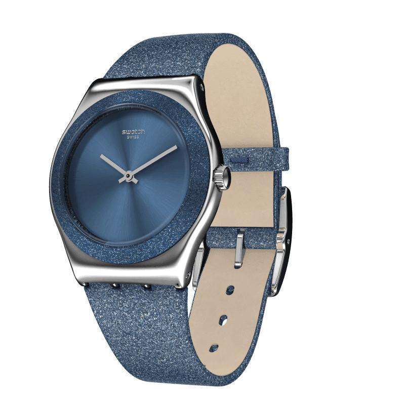 Swatch hotsell blue sparkle