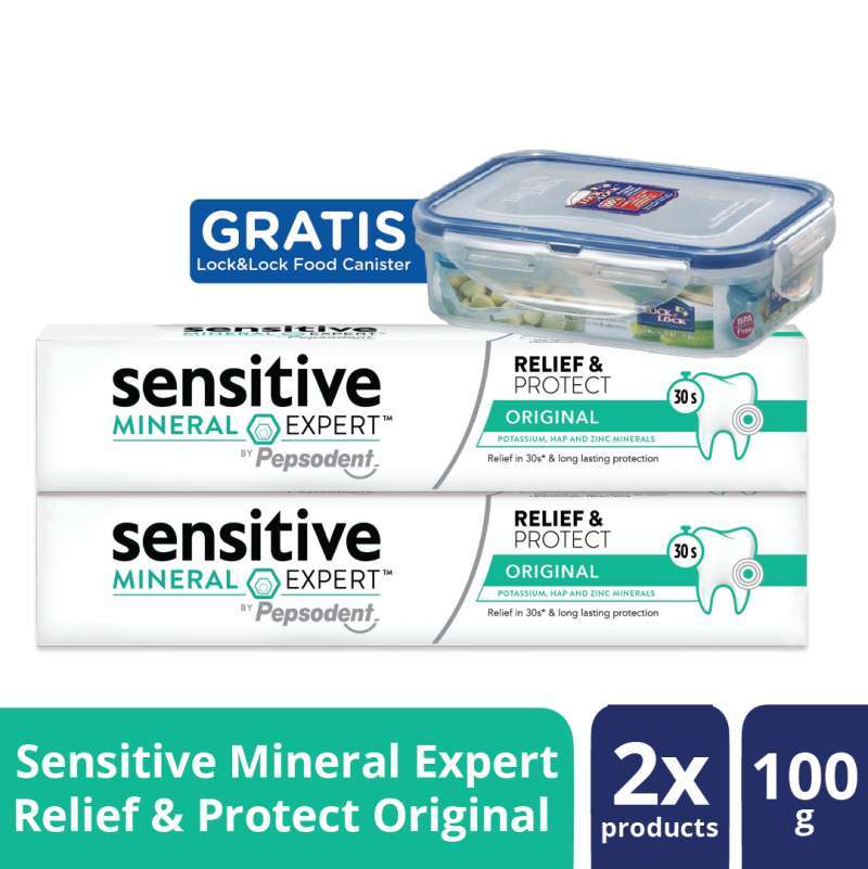 Promo Pepsodent Sensitive Mineral Expert Relief & Protect ...
