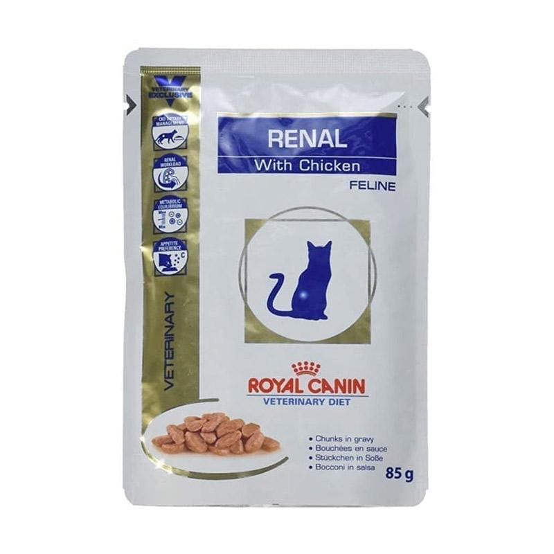 Jual Royal Canin Renal Cat Pouch Chicken 85gr Makanan Basah Kucing Online April 2021 Blibli
