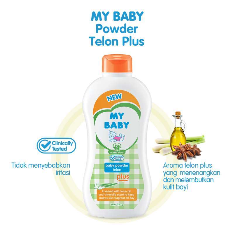 Jual My Baby Powder Telon Plus Bedak Bayi 250g Online Oktober 2020 Blibli Com
