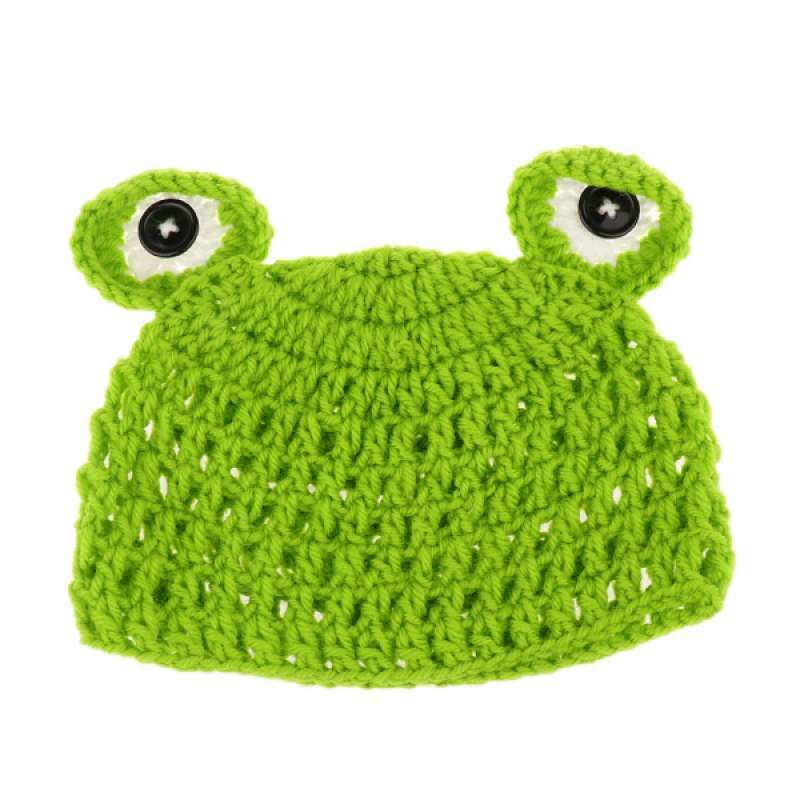 Promo Baby Beanie Crochet Green Frog 