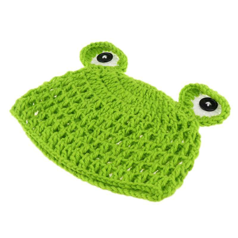 Promo Baby Beanie Crochet Green Frog 