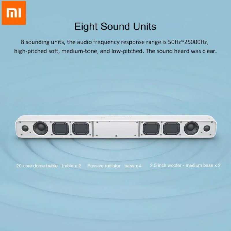 Jual Xiaomi Mi Tv Soundbar Wired Wireless Bluetooth Audio With 8 Speaker Online Februari 2021 Blibli