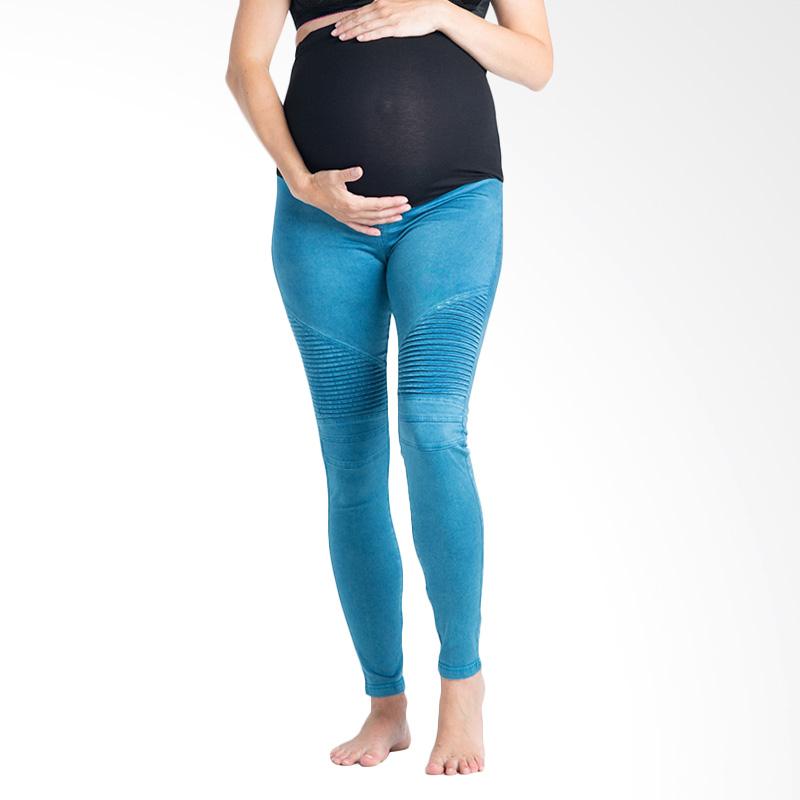 Promo Preggo Legging - Blue Crush Moto 