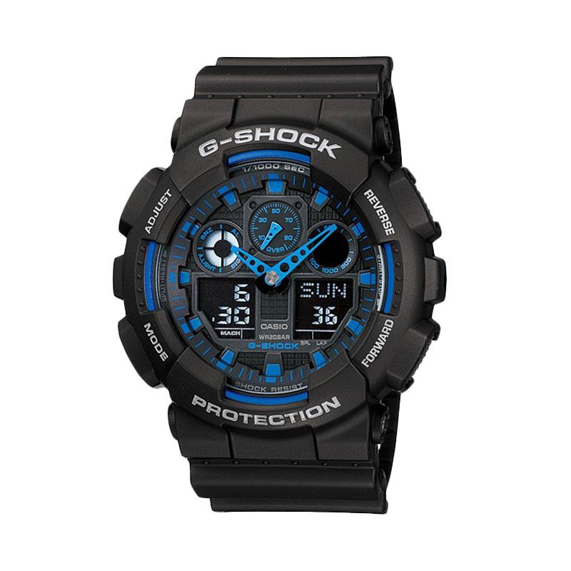 Casio G-Shock Original GA-100-1A2 Jam Tangan Pria