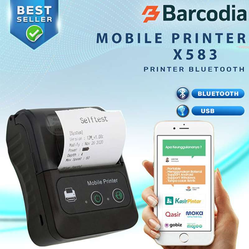 Promo MURAH Mobile Printer Bluetooth Hp Android 58mm Printer