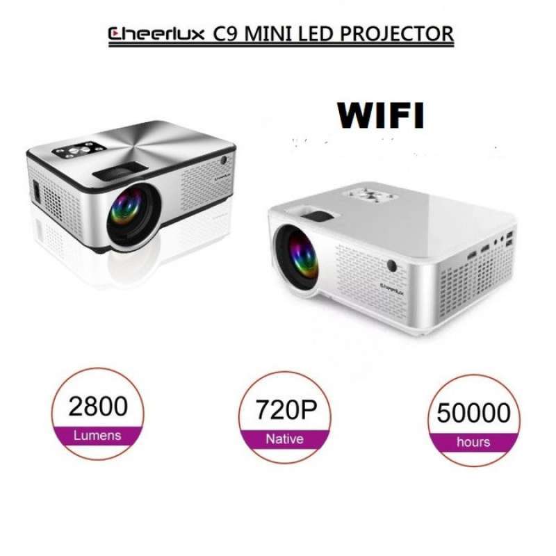 cheerlux c9 wifi tv tuner mini led projector 2800 lumens 1080p