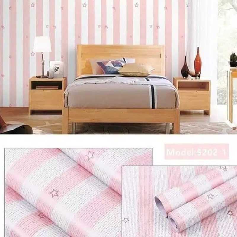 Jual Wallpaper Sticker Dinding Kamar Motif Garis Pink Bintang Termurah 10 M X 45 Cm Terbaru Desember 2021 Harga Murah Kualitas Terjamin Blibli