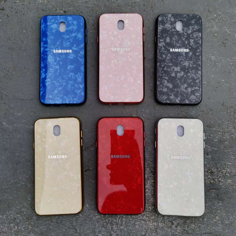 Samsung J7Pro J7 Pro Shiny Shell Shining Diamond Glass Hard Case Cover Casing