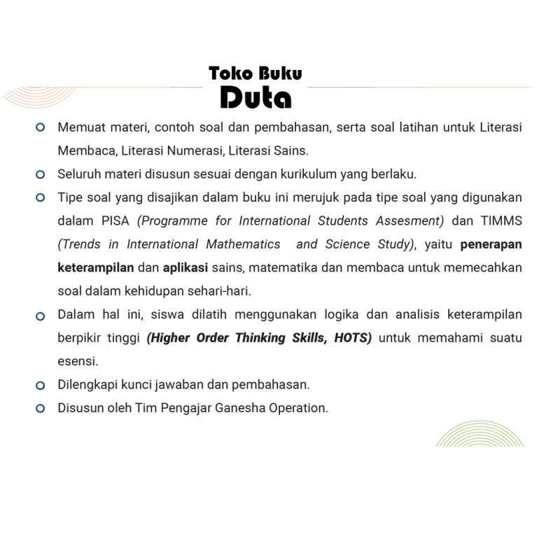 Jual Buku Soal Akm Asesmen Kompetensi Minimum Sd Mi Online April 2021 Blibli