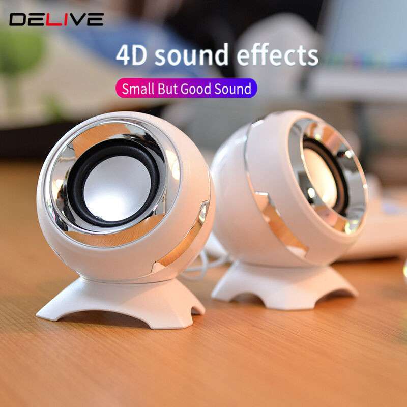 Jual Free Shipping Delive Mini Computer Speakers Wired Bass Horns For Laptop Desktop Powerful Speaker Usb Aux Audio Multimedia Loudspeaker White Online Februari 2021 Blibli